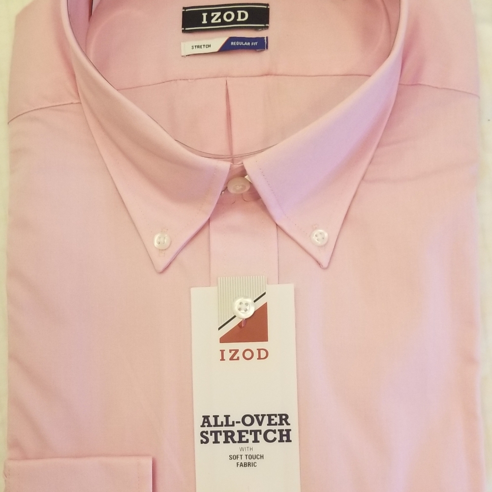 I-ZOD Dress Shirts stretch - Pink